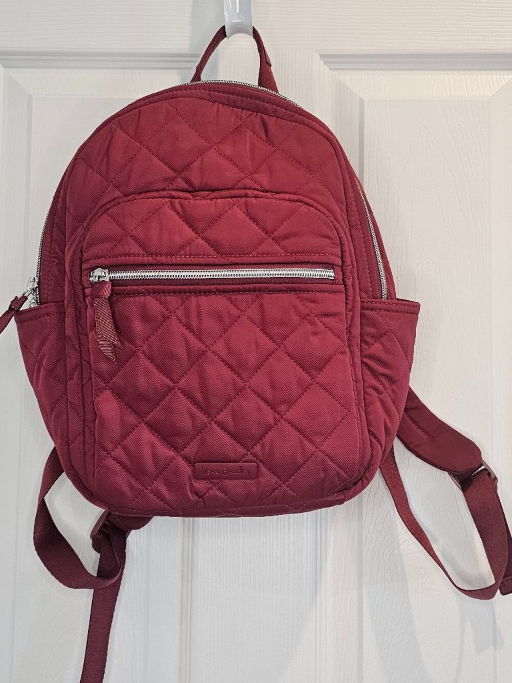 NWOT Vera Bradley Performance Twill Small Backpack Berry Red Bookbag Bag